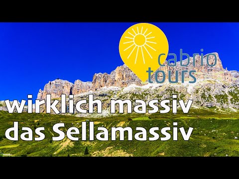 Cabrio fahren über den Karerpass  durch die Dolomiten