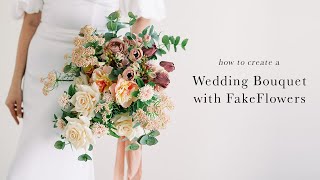 How to Create a Wedding Bouquet with Fake Flowers