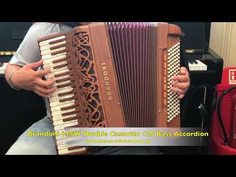 Brandoni 148W Double Cassotto 120 Bass Accordion