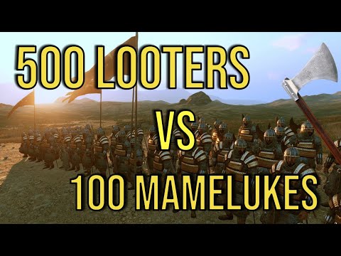 500 looters VS 100 Mameluke Palace Guards - Mount & Blade II: Bannerlord