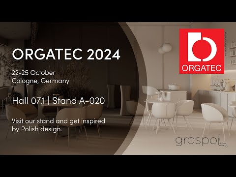 Visit Grospol at Orgatec 2024 in Cologne - Invitation from the Polish manufacturer of office chairs