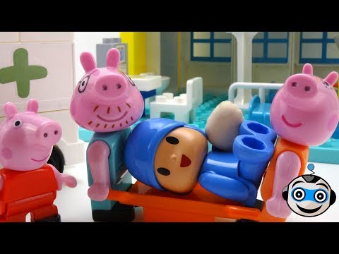 Pocoyó se lastima 🚑 y es curado en el Hospital de Peppa