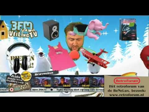 SR2010: Veiling TV dinsdagochtend met Dennis Weening - 3FM Serious Request 2010