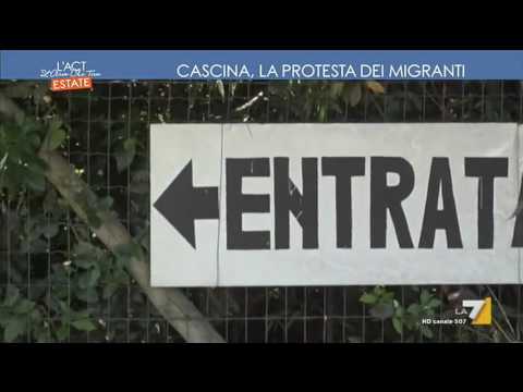 Cascina, la protesta dei migranti