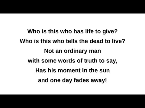 7. Life Giver / You Are the Christ (Lyrics) - The Witness Musical (Barry McGuire)