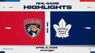NHL Highlights | Panthers vs. Maple Leafs - April 2, 2025