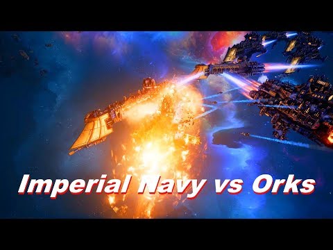 Imperial Navy vs Orks! Rank 178, Heroic Difficulty, 1500 Points - Battlefleet Gothic Armada