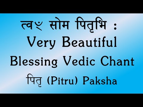 RARE Pitru (पितृ) Blessing Mantra | Tvam Soma Pitrbhi: | Ghana Patha | Yajur Veda | Sri K. Suresh