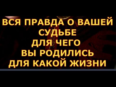 ВСЯ ПРАВДА О ВАШЕЙ СУДЬБЕ ДЛЯ ЧЕГО ВЫ РОДИЛИСЬ ЧТО  СКАЖУТ ВЫСШИЕ СИЛЫ В ЧЕМ СМЫСЛ ВАШЕЙ ЖИЗНИ таро