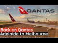 Qantas Adelaide To Melbourne Economy Class Flight Review Qantas B737 Economy Class Flight Review