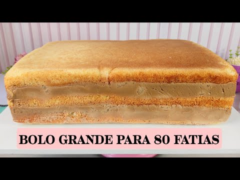 BOLO GRANDE DE ANIVERSÁRIO PARA 80 FATIAS - PESOU 8 KILOS ESSE BOLO (Massa, recheio e montagem)