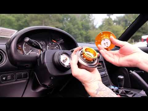 NRG Quick Release Steering Wheel Miata NA