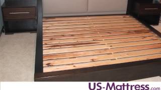 How many slats are needed for mattress only beds?