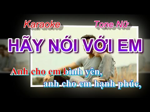 Karaoke Hãy Nói Với Em Hồ Ngọc Hà