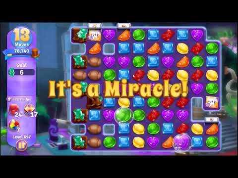 Wonka's World of Candy Level 697 - NO BOOSTERS + FULL STORY 🍫 | SKILLGAMING ✔️