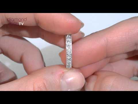 E3601- 0.33ct Diamond Eternity Ring In 9K White Gold