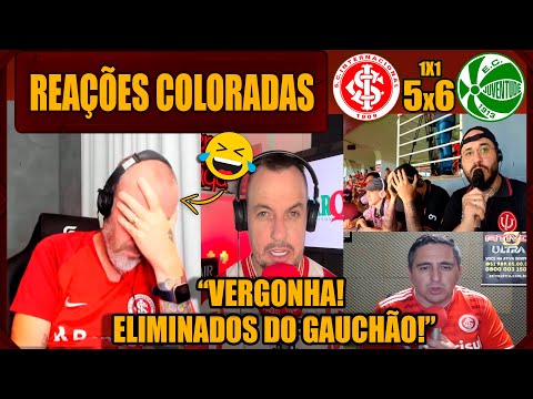 REAÇÕES dos COLORADOS - INTER 1 (5)x(6) 1 JUVENTUDE  - ELIMINADO DO GAUCHÃO! VAMOS RIR DO INTER
