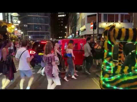 🇬🇧London City Nightlife Summer Night in Central London   London Night Walk