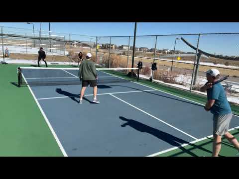 Pickleball highlight: when you want to practice every shot type in one point.