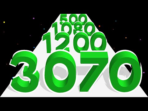 NUMBER STACK 3D RUN - Number Master (Math Game) Level Up Numbers. Max Level