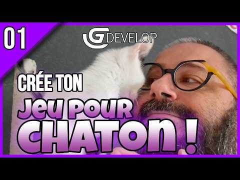 🐱 Je crée un jeu vidéo pour mon CHATON sur GDevelop (en - de 30 min) 🐾