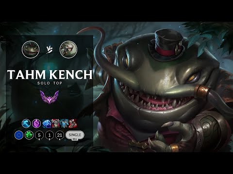 Tahm Kench Top vs Camille - EUW Master Patch 12.7