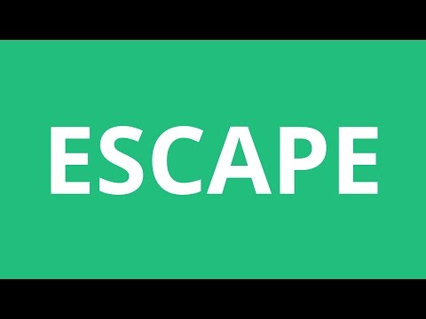 Part of a video titled How To Pronounce Escape - Pronunciation Academy - YouTube