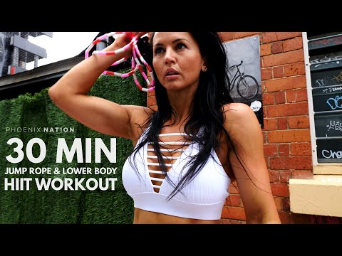 30 Min HIIT Workout  | Jump Rope and Lower Body