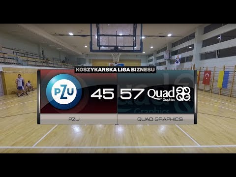 PZU vs Quad Graphics - I kolejka - Warszawa - Koszykarska Liga Biznesu