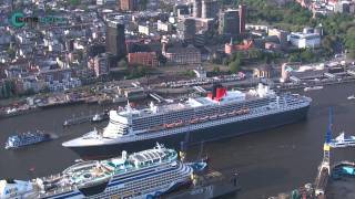 Die Queen Mary 2 in Hamburg