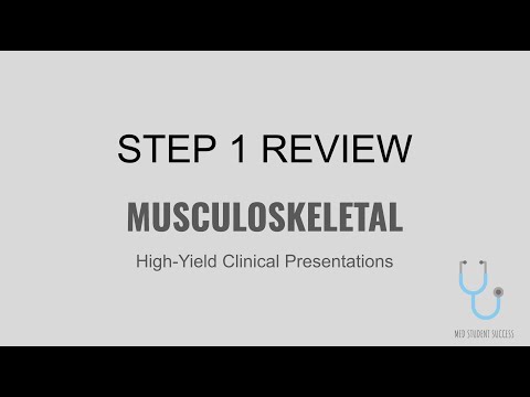USMLE STEP 1 HIGH YIELD MSK & ANATOMY | MED STUDENT SUCCESS | MUSCULOSKELETAL PATH