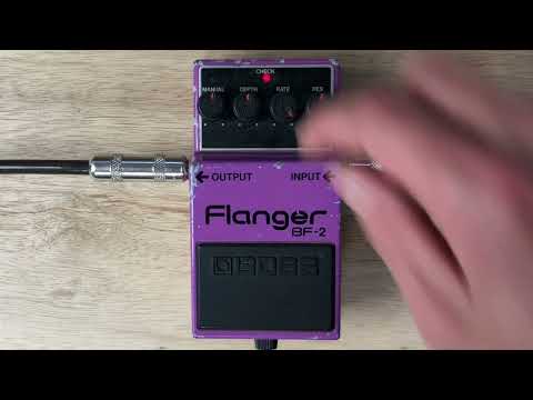 Boss BF-2 Flanger (Black Label) 1982 Made in Japan w/ original box image 7
