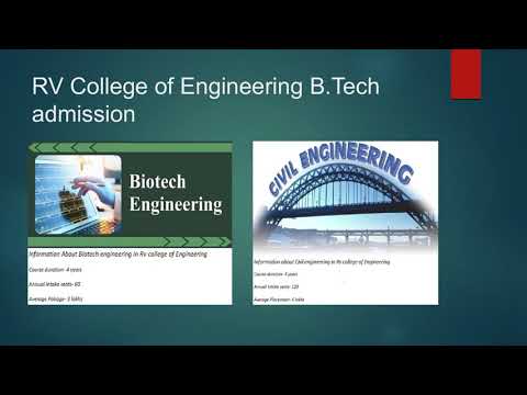 B.e,b tech 4 years direct admission in rv college of enginee...