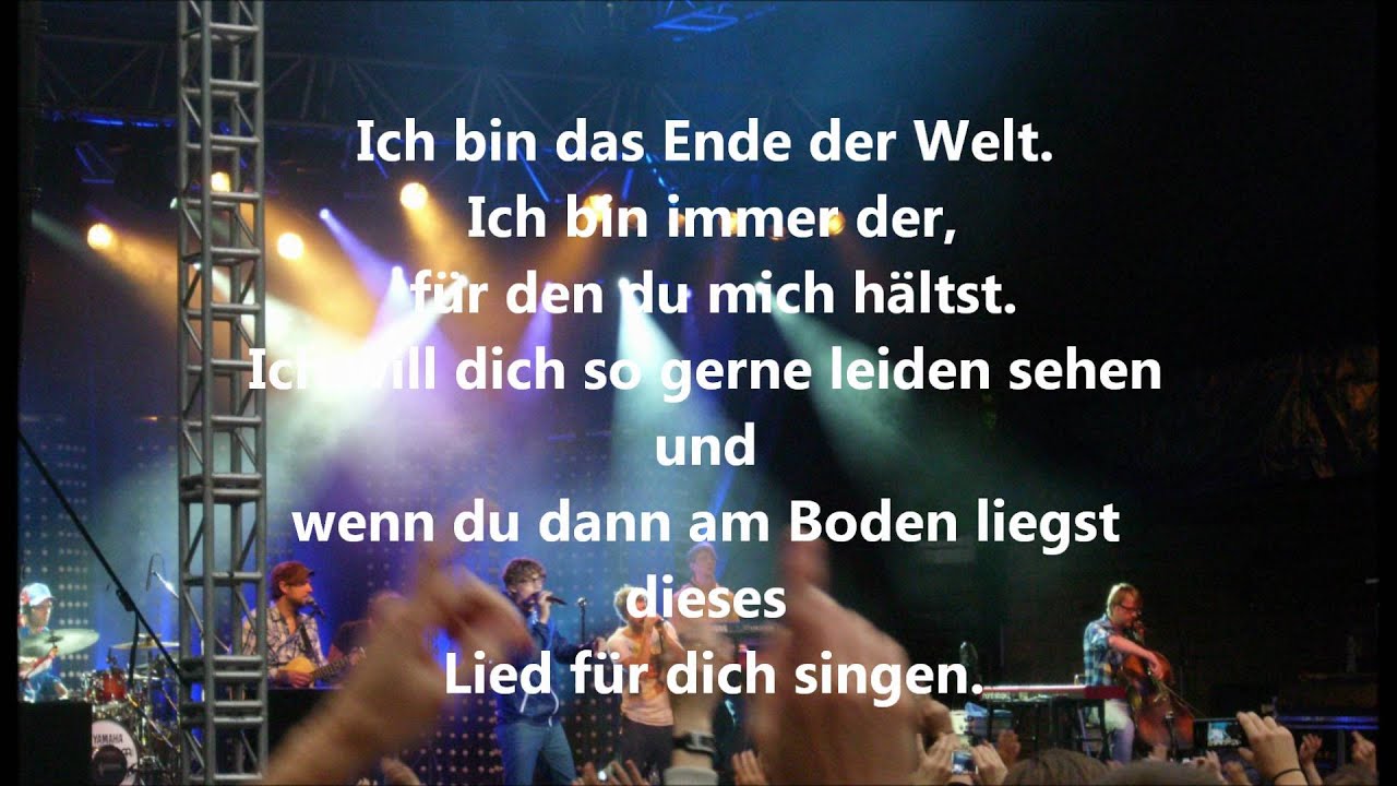 Das Ende Der Welt Tim Bendzko Lyrics Songtext: Tim Bendzko – Das Ende der Welt | MusikGuru
