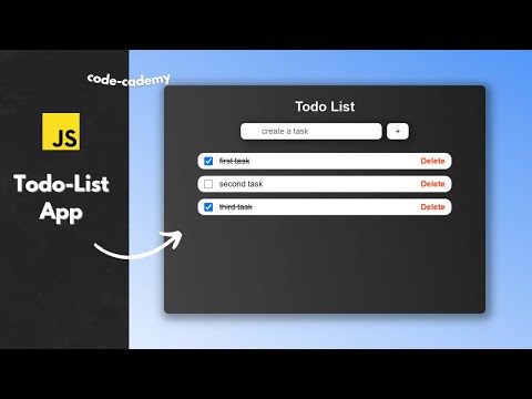 Build A Todo List App In Javascript Vanilla Javascript Beginner Project Tutorial