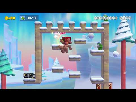SNOWBALL FIGHT!!!!!!!!!! by ★NoelleK4※ 🍄 Super Mario Maker 2 ✹Switch✹ #bja