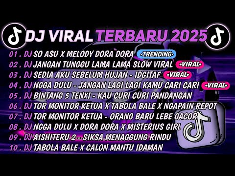 DJ TIKTOK TERBARU 2025🎵DJ SO ASU X MELODY DORA DORA🎵DJ JANGAN TUNGGU LAMA LAMA || FULL ALBUM 