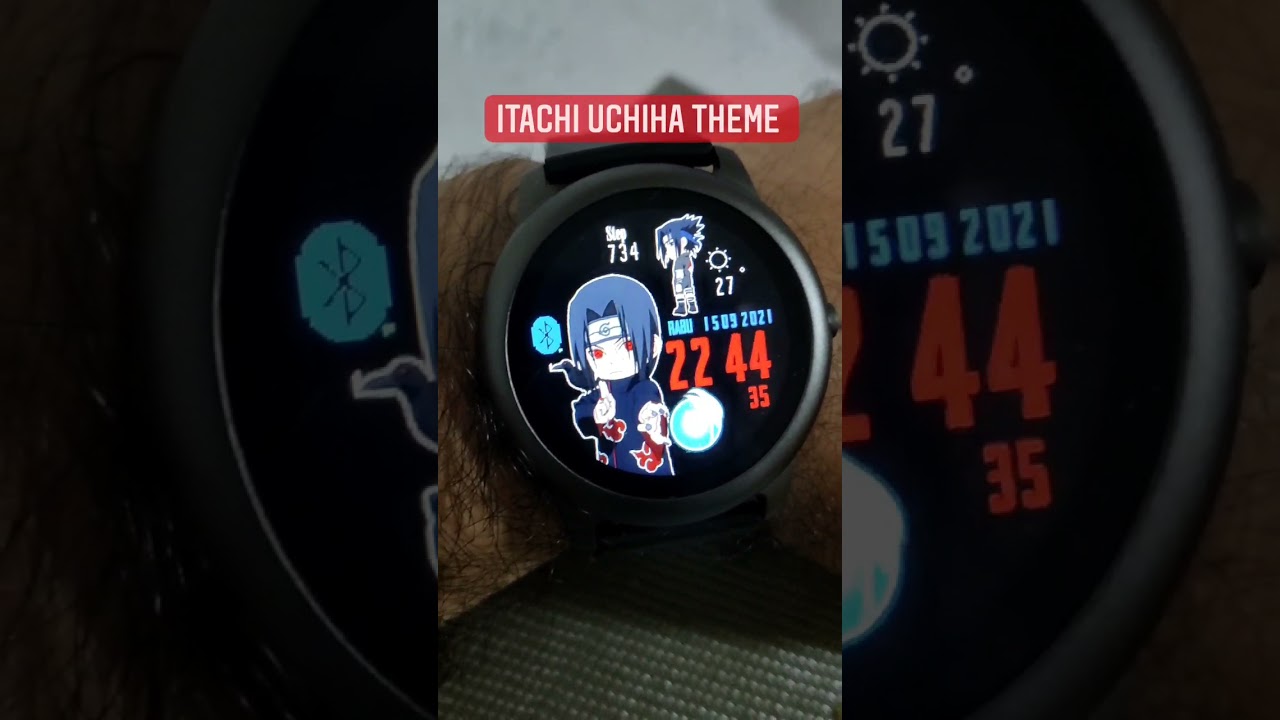 Itachi Uchiha Theme #shorts #jdthetrooper #naruto #itachi #uchiha #haylousolar #watchface