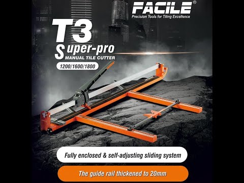 Facile t3 super pro 180 (6 ft) manual tile cutter 1800mm