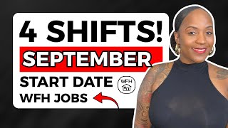 🙌🏾 4 SHIFTS! September Start Date + Research Records | Work From Home Jobs 2026