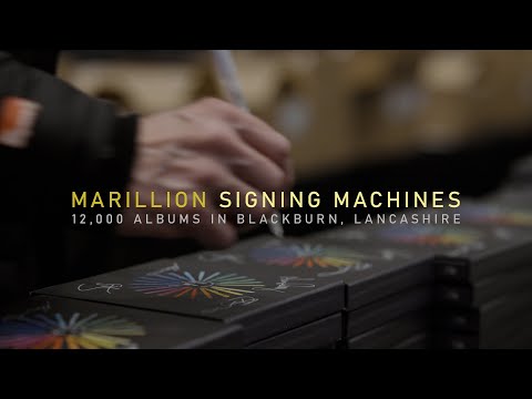 Marillion - Signing 12,000 "An Hour Before It's Dark" albums!