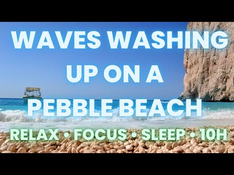 Waves on a Pebble Beach • Sounds for Sleeping • 10H