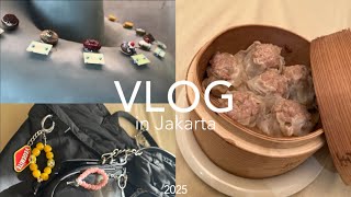 【VLOG】とんぼ玉アクセ作りして、気になっていたカフェに行く|焼売作り|ジャカルタ生活