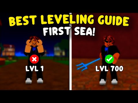 Best Leveling Guide For First Sea! | BloxFruits (Update 27)