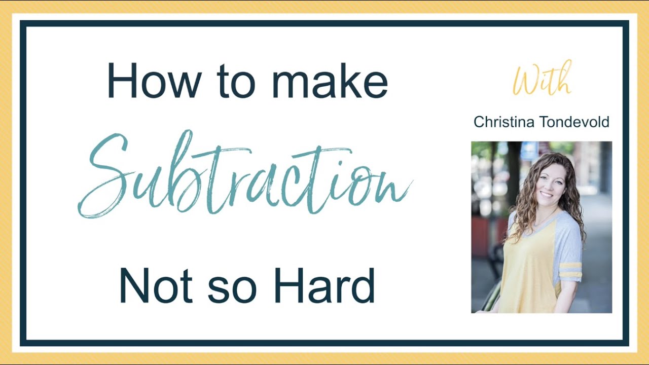 How to make subtraction not so hard
