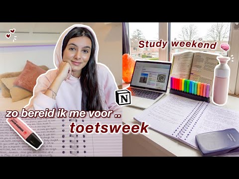 the STUDY WEEKEND for my TEST WEEK + my best studying tips :)