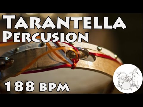 Play along Drums Tarantella Beat 188 bpm