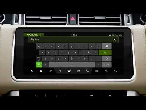 2018 Range Rover -Touch Pro Duo Navigation | Entering a destination