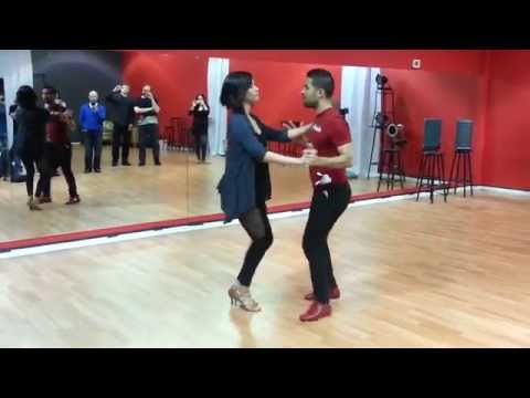 Dominican Bachata footwork and partner work w/ El Tiguere in Seattle w/Kiko Rodriguez music