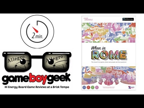 The Game Boy Geek's 2-min (Allegro) Review of When in Rome